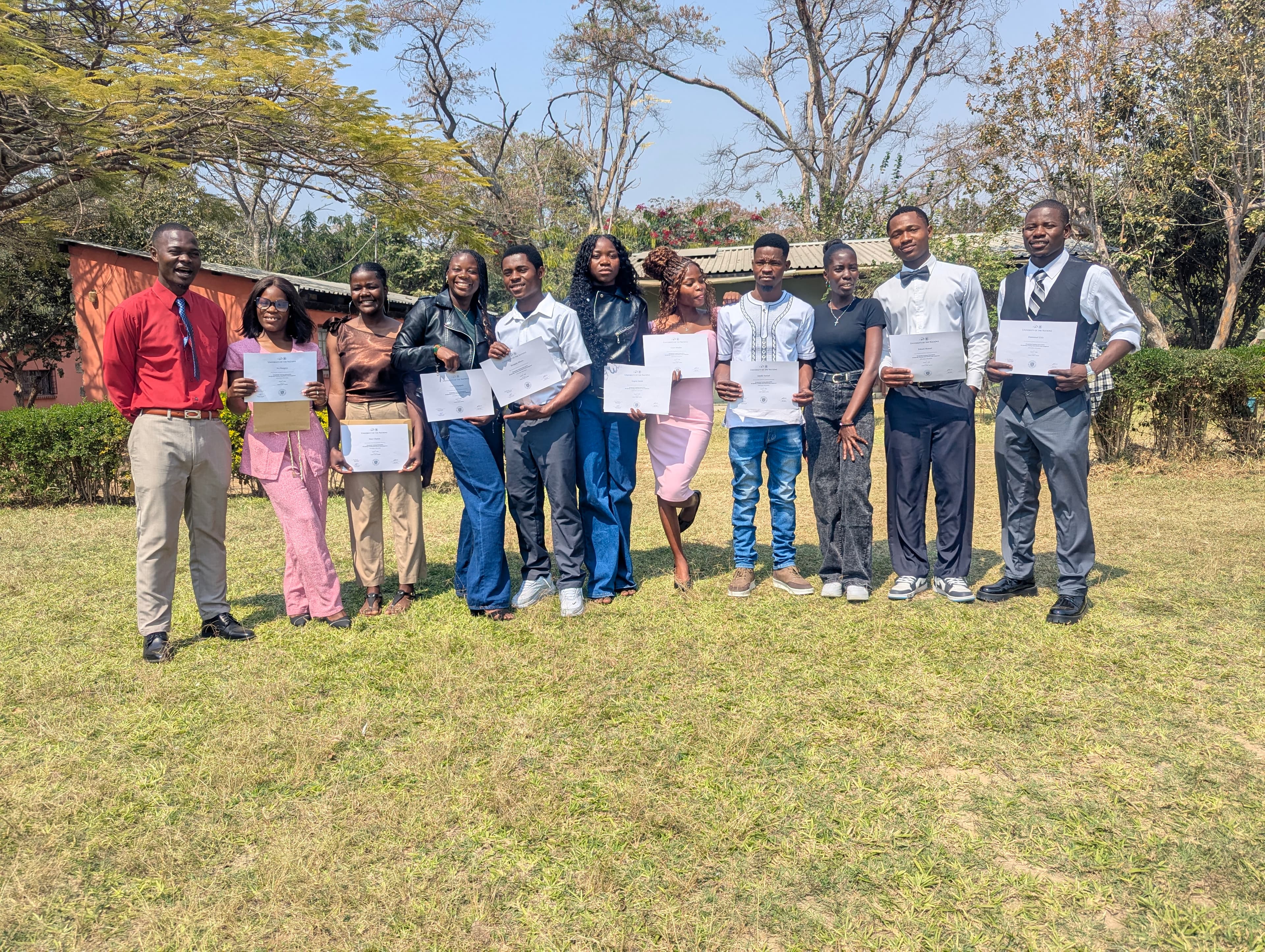 YWAM Lusaka students learning together in a small group