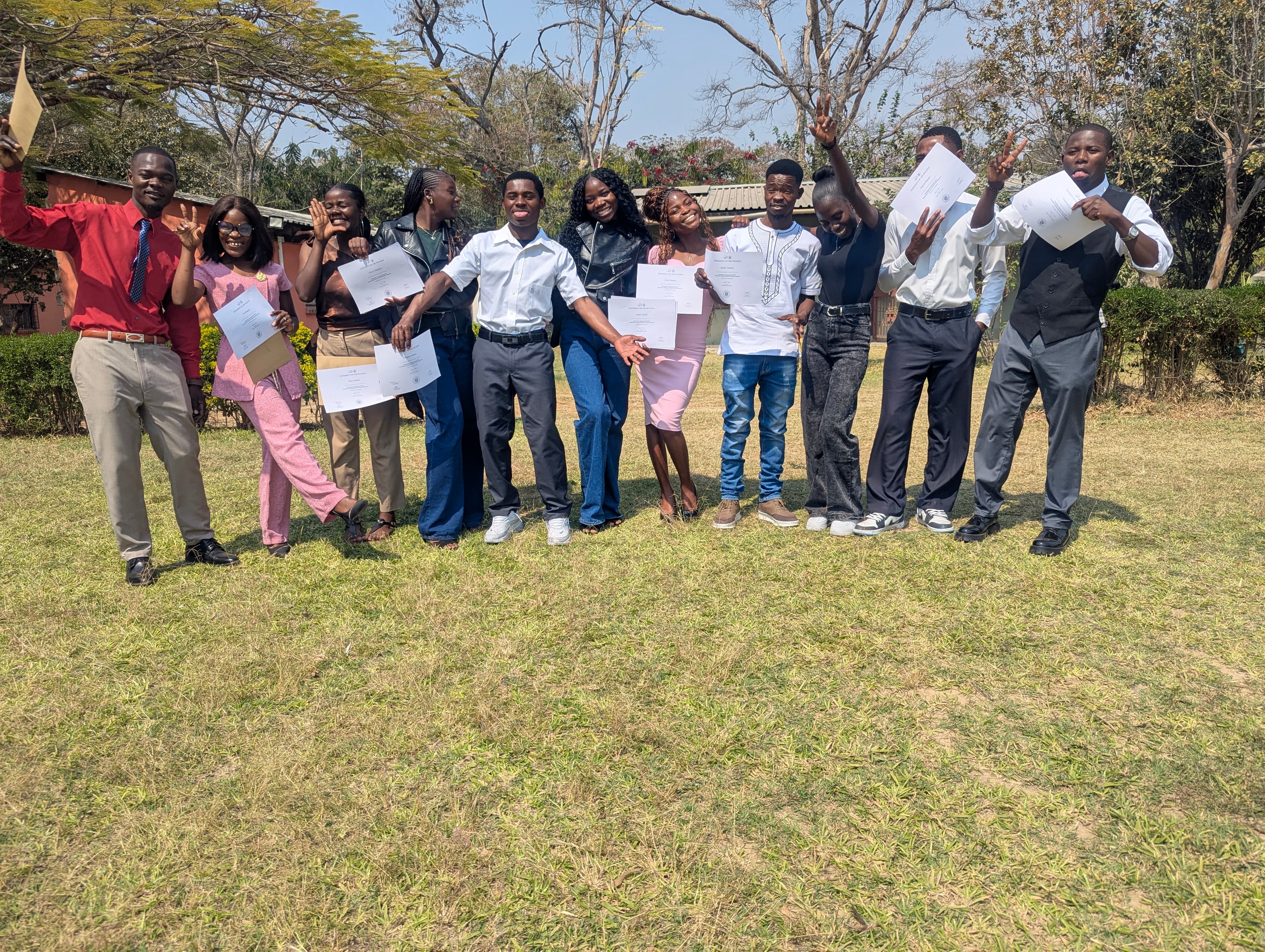 YWAM Lusaka students celebrating life and learning together