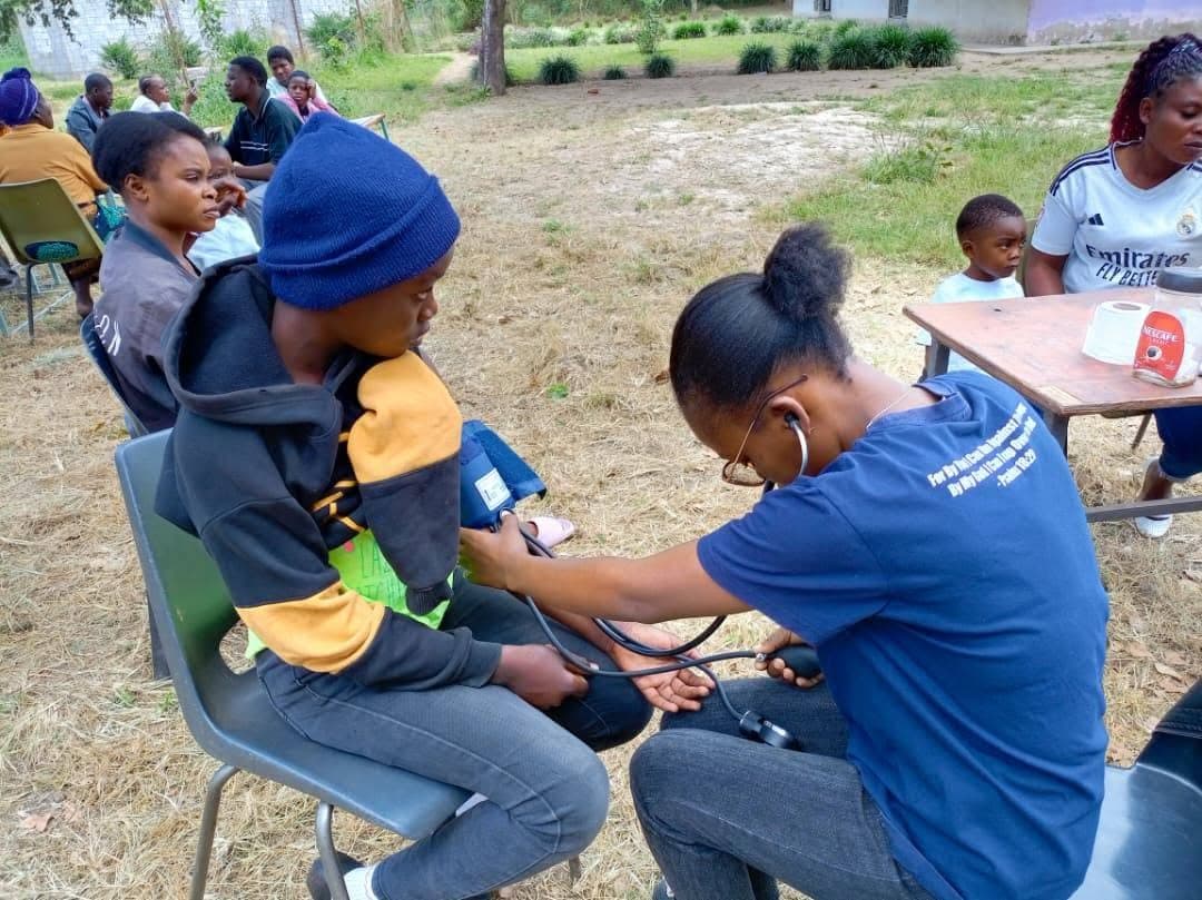 A health check during a YWAM Lusaka community outreach
